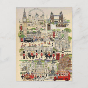 Cartão Postal Londres de Ilustração