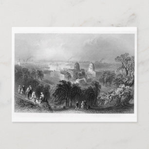 Cartão Postal Londres do Greenwich Park 1840