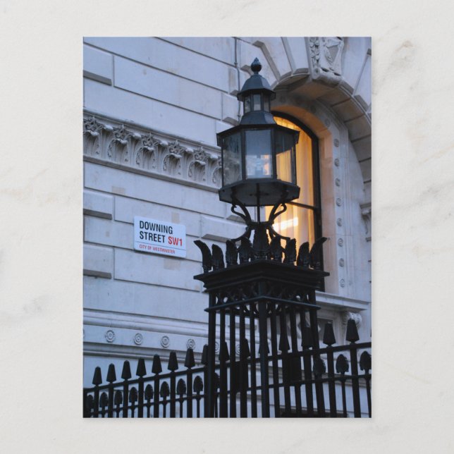 Cartão Postal Londres - Downing Street (Frente)