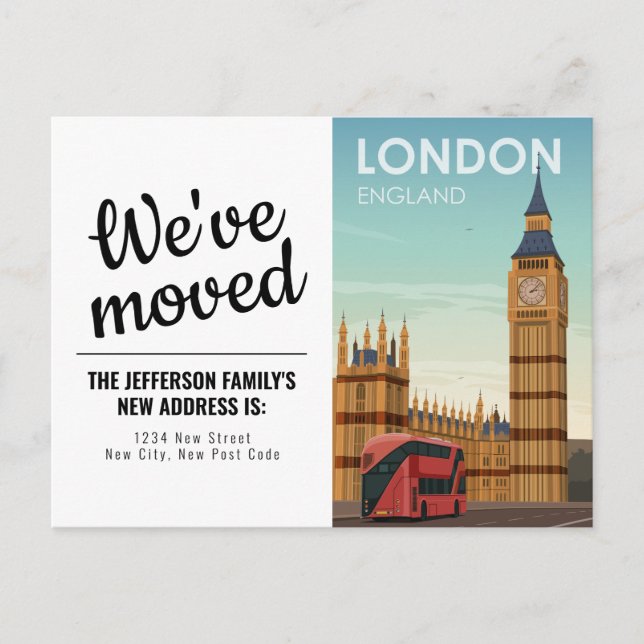 Cartão Postal Londres Inglaterra Big Ben Vintage (Frente)