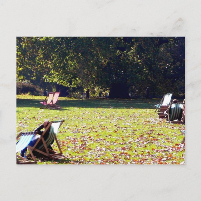 Cartão Postal Londres No Parque (Frente)