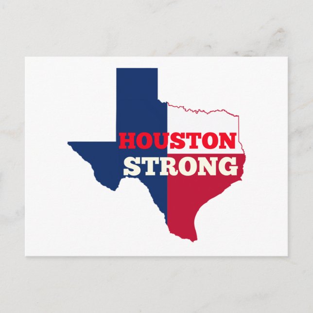 Cartão Postal Lone Star "Houston Strong" (Frente)