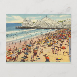 Cartão Postal Long Beach Califórnia Antiga