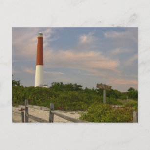 Cartão Postal Long Beach Island Light House New Jersey EUA
