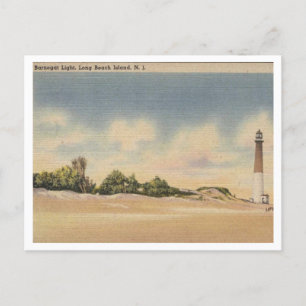 Cartão Postal Long Beach Island NJ, Barnegat Light 1946 inspirad