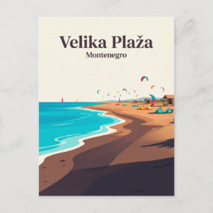 Cartão Postal Long Beach (Velika Plaža) Montenegro