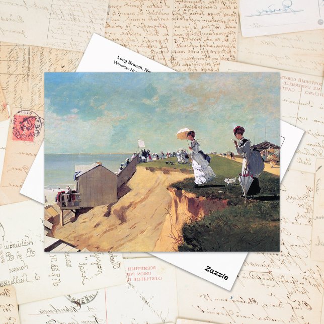 Cartão Postal Long Branch, New Jersey Winslow Homer (Criador carregado)