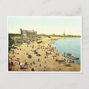 Cartão Postal Long Sands, Tynemouth, Inglaterra magnificamente P