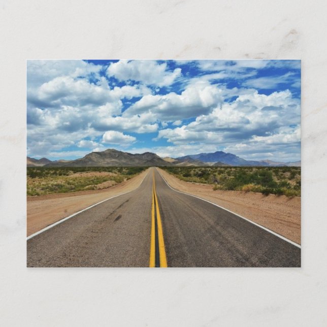 Cartão Postal Longa Estrada à Frente (Frente)