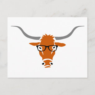 Cartão Postal Longhorn com Hipsteres