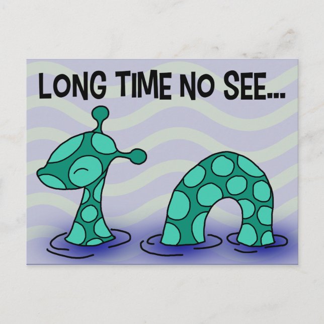 Cartão Postal Longo Tempo Não Ver (Frente)