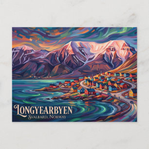 Cartão Postal Longyearbyen, Svalbard Noruega