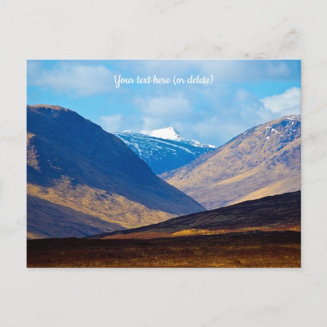 Cartão Postal Looking towards Glen Etive, Scotland Postcard (Frente)