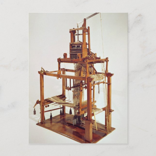 Cartão Postal Loom projetado por Joseph Marie Jacquard (Frente)