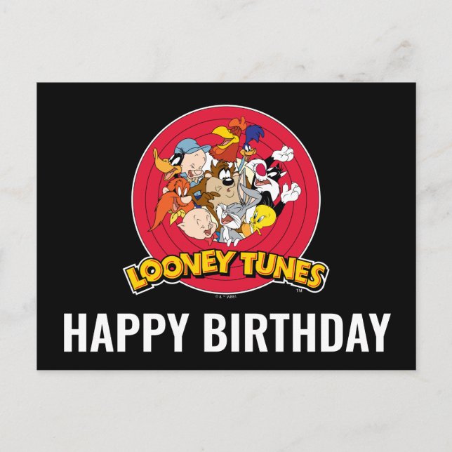 Cartão Postal LOONEY TUNES™ Character Logo (Frente)
