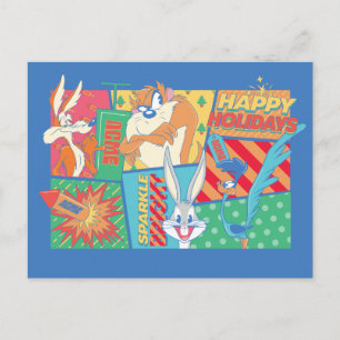 Cartão Postal LOONEY TUNES™   Padrão Feliz Natal