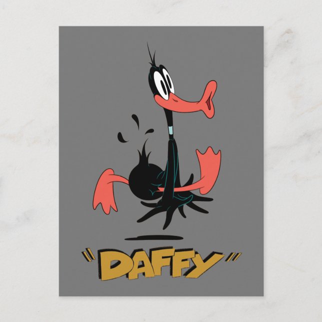 Cartão Postal LOONEY TUNES™ - Raios retroativos | DAFFY DUCK™ (Frente)