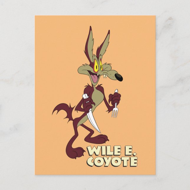 Cartão Postal LOONEY TUNES™ - Raios retroativos | WILE E. COYOTE (Frente)