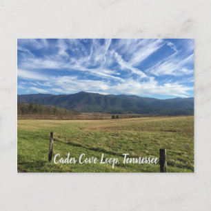 Cartão Postal Loop de Cades Cove, TN - Abrir Exibição de Campo