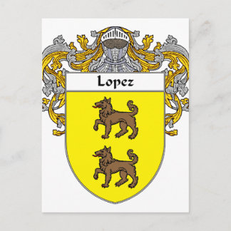 Cartão Postal Lopez Casaco de Braços (Mantled)