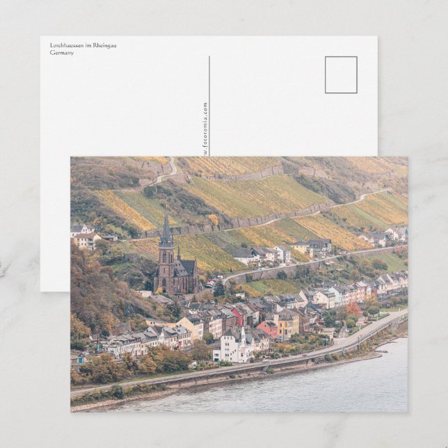 Cartão Postal Lorchhausen Rheingau (Frente/Verso)