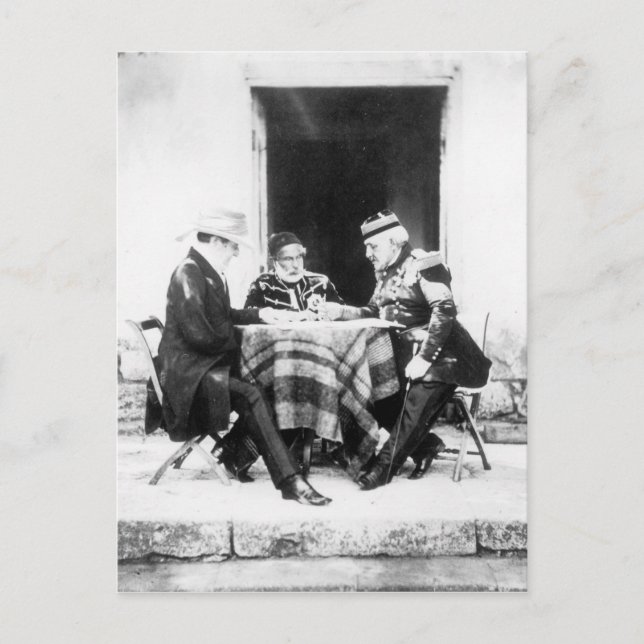 Cartão Postal Lord Raglan, Omar Pasha & General Pelissier, (Frente)