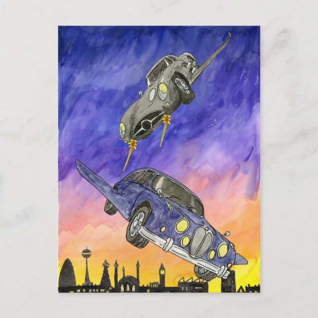 Cartão Postal Lorde Vernon persegue os Mervinettes (Frente)