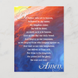 Cartão Postal Lordes Oram Espiritual Inspirador Cristão