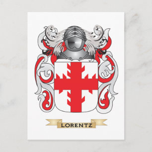 Cartão Postal Lorentz Casaco de Armas (Crest Familiar)