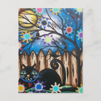Cartão Postal Lori Everett_ Day Of The Dead, Black Cat, Mexicano