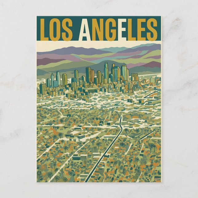 Cartão Postal Los Angeles  (Frente)
