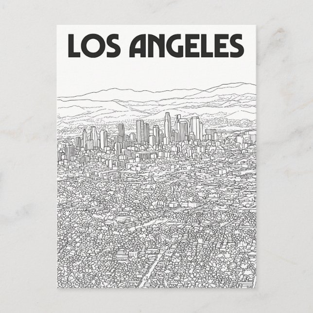 Cartão Postal Los Angeles  (Frente)