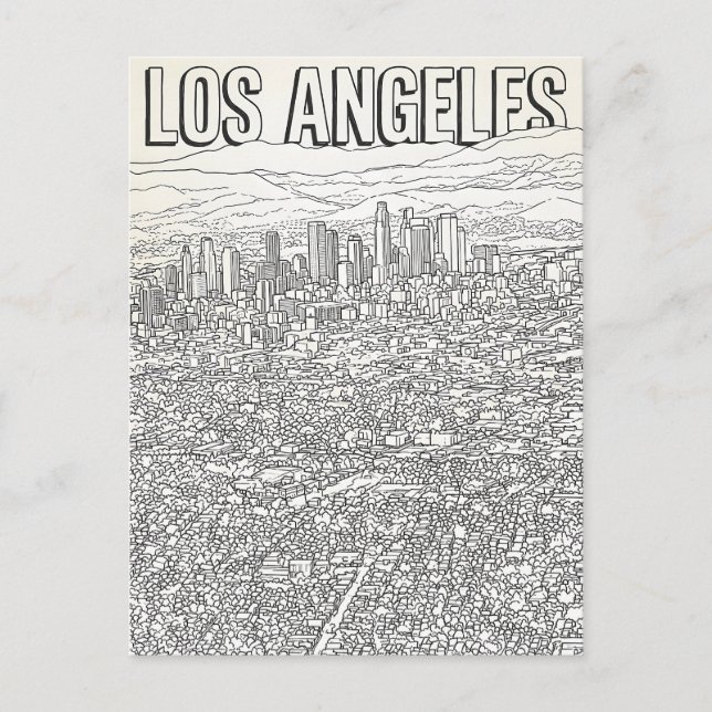 Cartão Postal Los Angeles  (Frente)