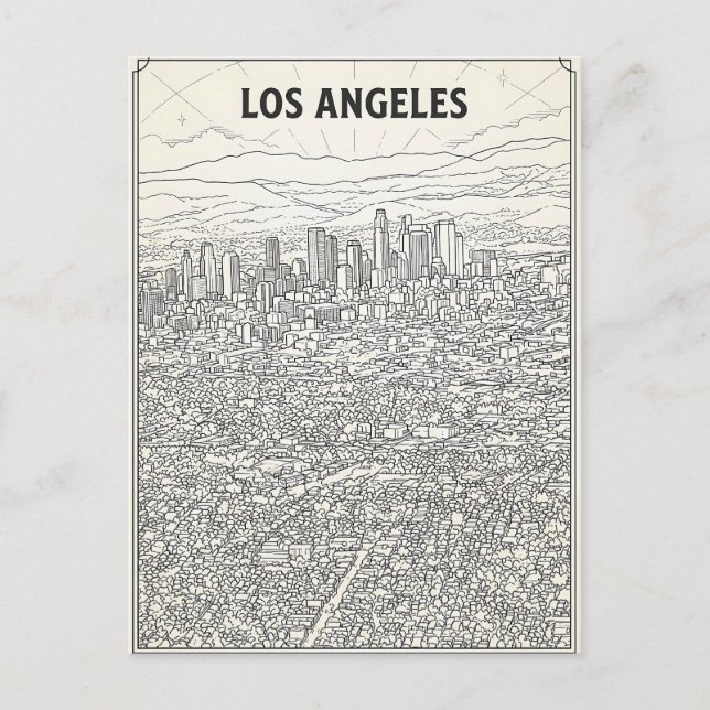 Cartão Postal Los Angeles  (Frente)