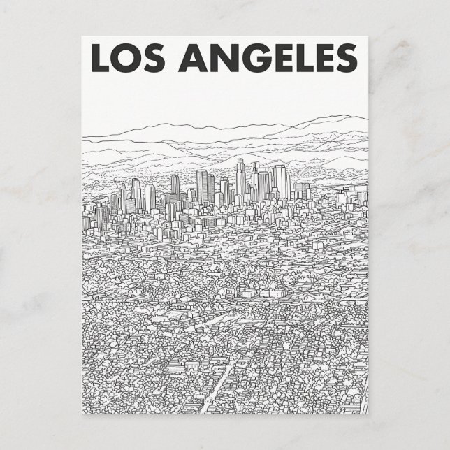 Cartão Postal Los Angeles  (Frente)