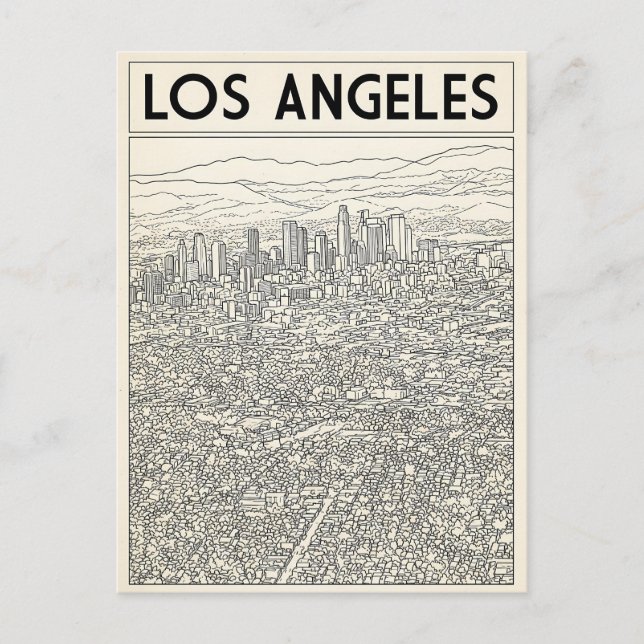 Cartão Postal Los Angeles  (Frente)