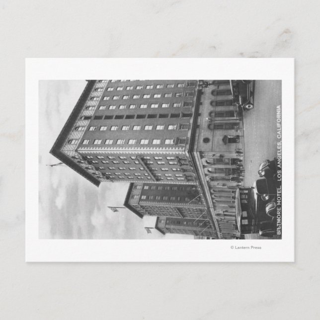 Cartão Postal Los Angeles, CA View do Hotel Biltmore (Frente)