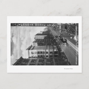 Cartão Postal Los Angeles, CA View of Broadway Looking North