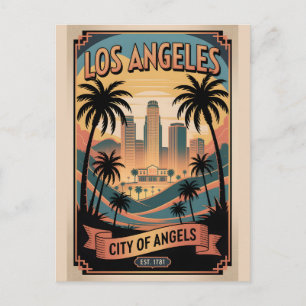 Cartão Postal Los Angeles Califórnia Antiga Cidade dos Anjos