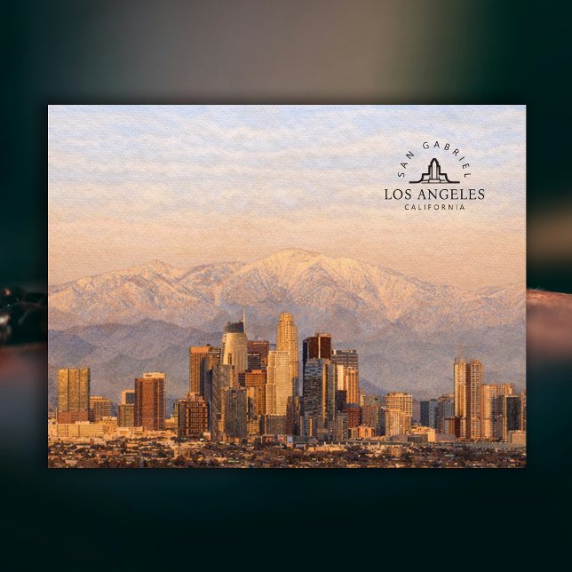 Cartão Postal Los Angeles Califórnia San Gabriel | Elegante (Los Angeles California San Gabriel | Elegant Postcard)