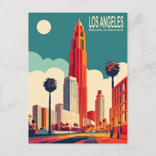Cartão Postal Los Angeles, City Streets, Viagem