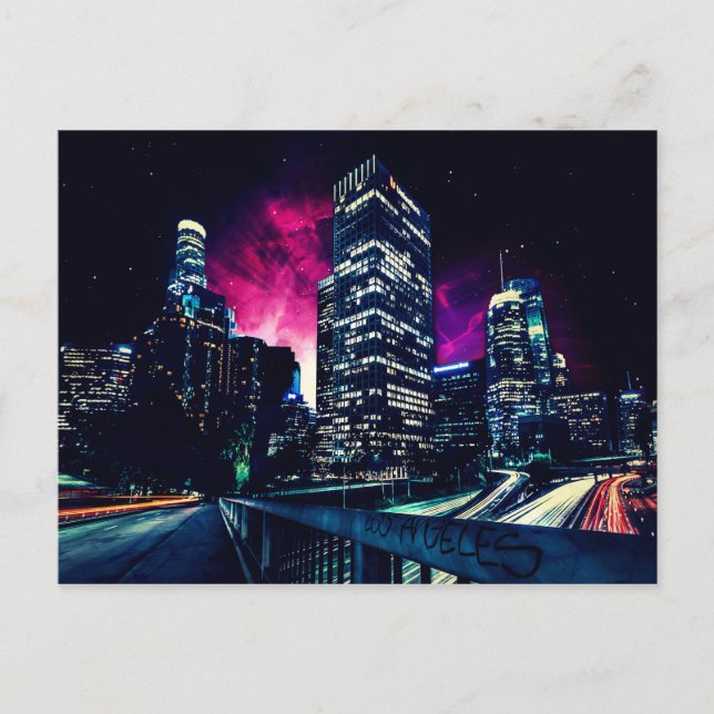 Cartão Postal Los Angeles Espacial (Frente)