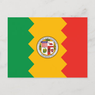 Cartão Postal Los Angeles Flag