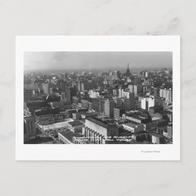 Cartão Postal Los Angeles, Vista de Centro CA da Câmara Municipa (Frente)