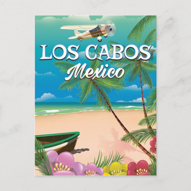 Cartão Postal Los Cabos Mexico Beach poster (Frente)
