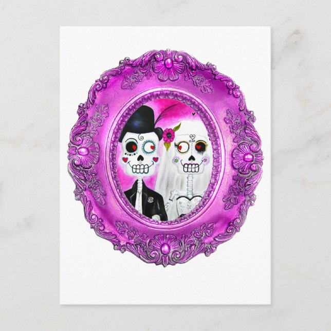 Cartão Postal Los Novios Calaca (Frente)