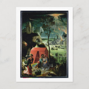 Cartão Postal Lot e suas filhas (óleo no painel)