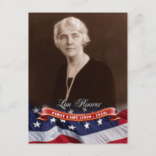 Cartão Postal Lou Hoover, Primeira-dama dos EUA
