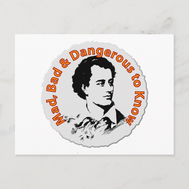 Cartão Postal Louco, Mau e Perigoso para Saber (Frente)