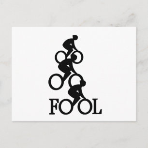 Cartão Postal Louco por Bicicleta - Presente para Fã de Ciclista